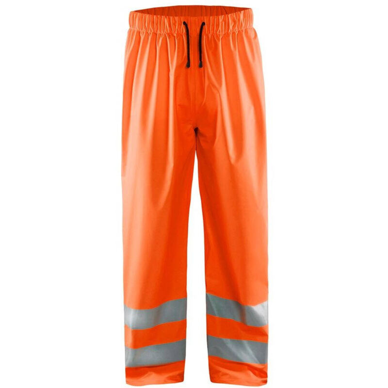 Image of Pantaloni antipioggia Blaklader ad alta visibilità traspiranti Arancione xxxl - Arancione