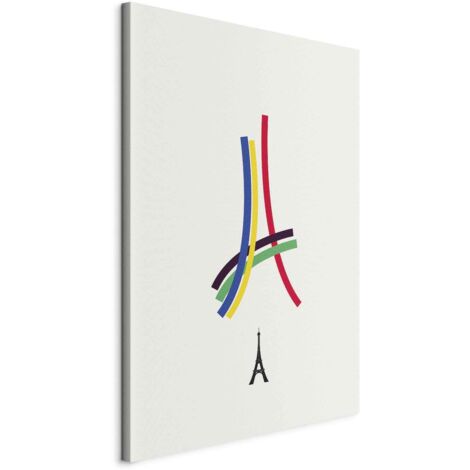 Abbildung – Eiffelturm – Farbgrafik – Abstraktion