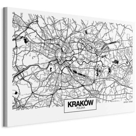 Abbildung – Stadtplan: Krakau (1-teilig) breit