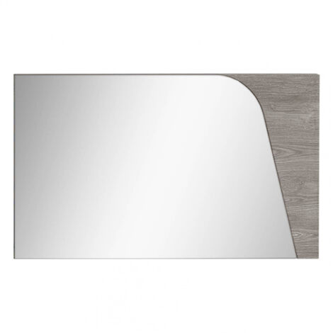 ABBY - Miroir Rectangulaire avec Cadre Aspect Bois