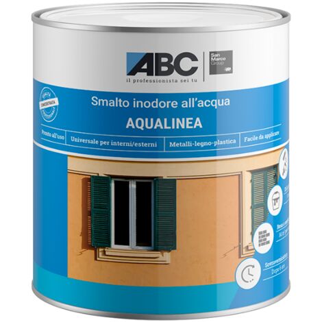 ABC - SMALTO AQUALINEA SATINATO VERDE SCURO LT.0,5