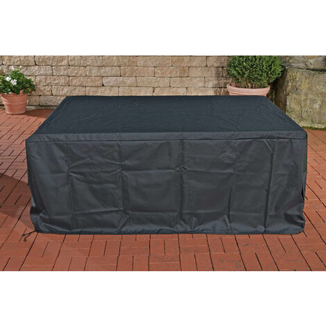 Abdeckhaube 222x165x65 cm Eck Lounge-Set Molde schwarz
