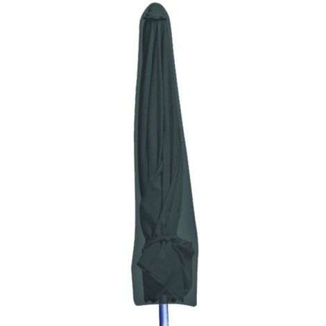 Abdeckhaube anthrazit für Sonnenschirm 183 x 25/35cm Schutzhülle Abdeckplane