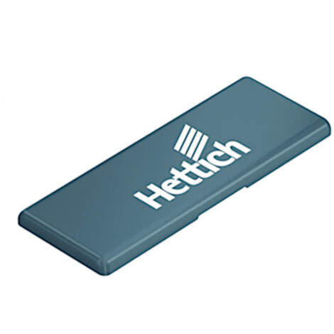 Abdeckkappe f. Sensys Scharnierarm Weitwinkelscharnier bedruckt mit Hettich Logo