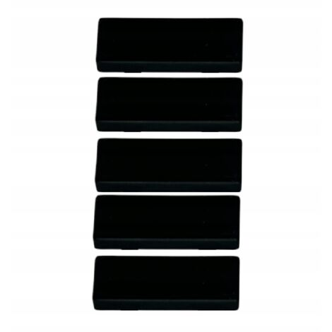 Abdeckkappen für Fensterablauflöcher, 5er-Set, Schwarz