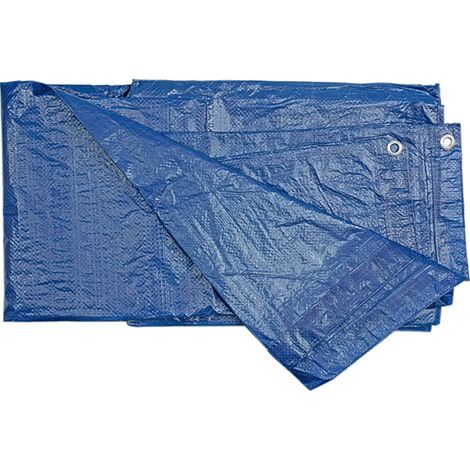 Abdeckplane 6x10 m, 75 g/m², wetterfest, verstärkte Ösen