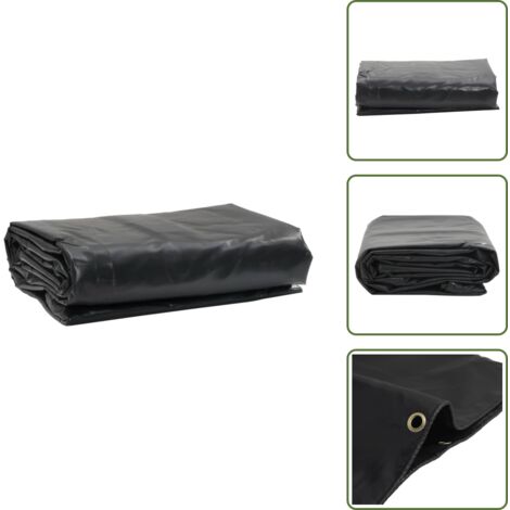 Abdeckplane Anthrazit 3,5x5 m 600 g/m² - Abdeckplane - Planen - Wasserdichte Plane - Wetterfeste Plane - Gartenplanen