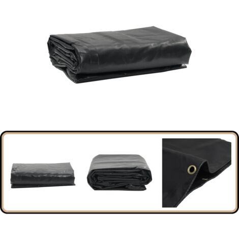 Abdeckplane Anthrazit 3x3 m 600 g/m² - Abdeckplane - Planen - Wasserdichte Plane - Wetterfeste Plane - Campingplane
