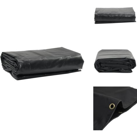 Abdeckplane Anthrazit 3x3 m 600 g/m² - Abdeckplane - Planen - Wasserdichte Plane - Wetterfeste Plane - Campingplane