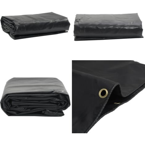 Abdeckplane Anthrazit 3x3 m 600 g/m² - Abdeckplane - Planen - Wasserdichte Plane - Wetterfeste Plane - Campingplane - Home & Living