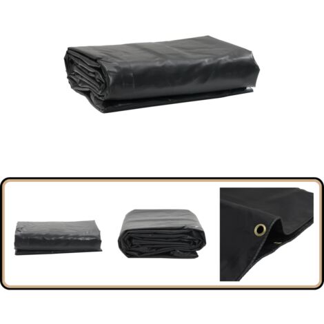 Abdeckplane Anthrazit 4x8 m 650 g/m² - Abdeckplane - Planen - Wasserdichte Plane - Wetterfeste Plane - Campingplane