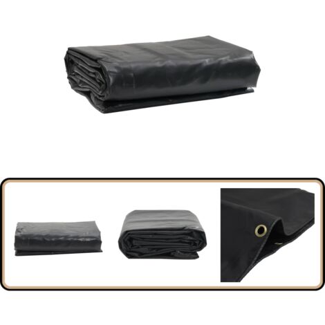 Abdeckplane Anthrazit 6x8 m 650 g/m² - Abdeckplane - Planen - Gartenabdeckung - Wasserdichte Plane - Wetterfeste Plane