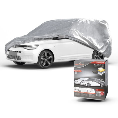 Abdeckplane Auto All Weather Basic, Transporter Abdeckung silber, Bus Autoplane Größe M