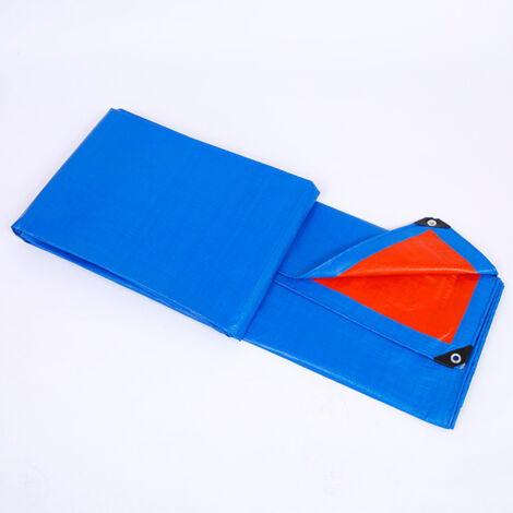 Abdeckplane - Blau/Schwarz - Heavy Duty - 5 x 5 m