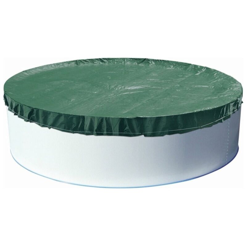 Bâche de protection ronde 700 cm Vert surdimensionnement été & hiver Piscine