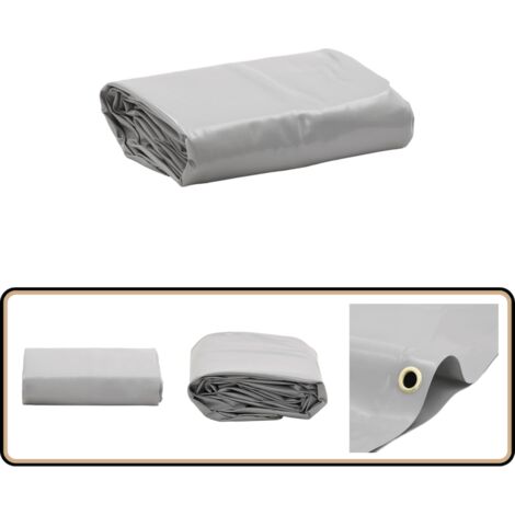Abdeckplane Grau 1,5x2 m 650 g/m² - Abdeckplane - Plane - Planen - Wasserdichte Plane - Wetterfeste Plane