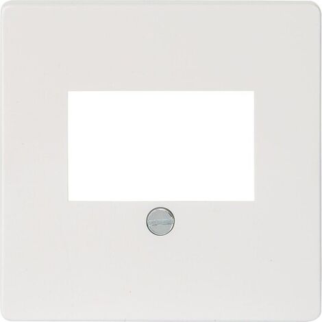 Abdeckplatte f. TAE, Lautsprecher und USB-Anschlussdose titanweiß/ Schutzart IP20 1St.