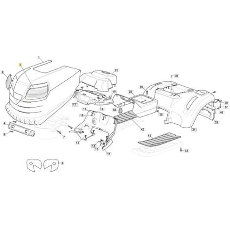 Abdeckplatte links Rasentraktor Modelle SD9 ORIGINAL STIGA 325410888/0