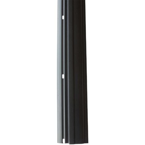 Abdeckprofil für Noppenfolie, PVC Abschlussleiste Abdeckleiste für Grundmauerschutz, einfache Montage, effektiver Schutz - 1m, 1 Stück