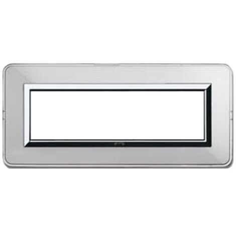 Abdeckrahmen Ave Personal System 44 technopolymer 7 module aluminium natur 44P07ALS