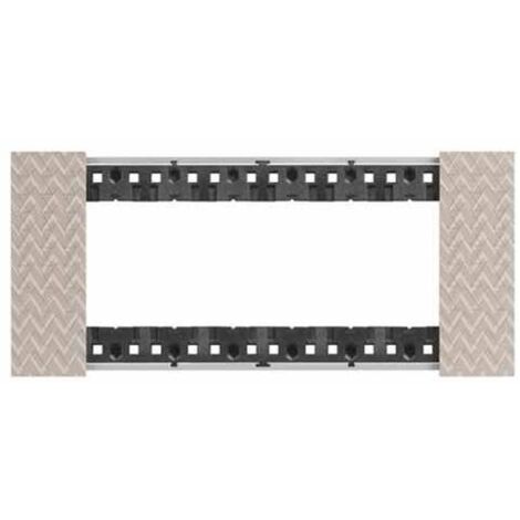 Abdeckrahmen Bticino Living Now 6 Module farbe Optic KA4806MM