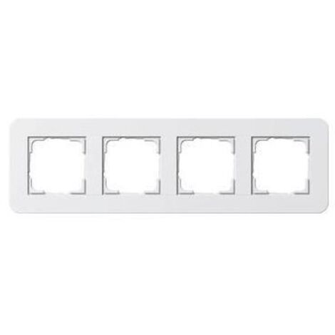 Abdeckrahmen Gira 0214410 4-fach schraublos vertikal horizontal