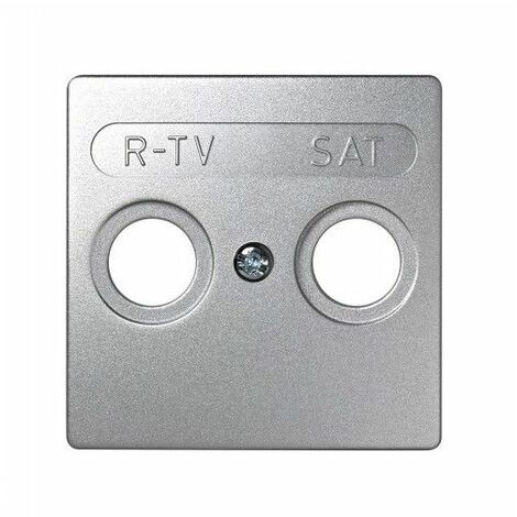 Abdeckung Buchse R-TV + SAT ALUMINIUM Simon 73 Loft 73097-63