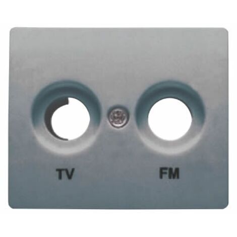 Abdeckung Buchse TV / FM Stahl NEPTUNO BJC IRIS 18330-AN