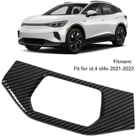 Abdeckung für den Scheinwerferverstellschalter aus Kohlefaser für Volkswagen ID.4 / ID.4X 2021–2022  Schutzklebeleiste