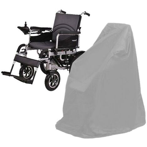 Abdeckung für elektrische Rollstühle für ältere Menschen, wasserdichte Schutzhülle für Rollstühle, Abdeckung für Seniorenrollstühle, 115 cm x 75 cm x 130 cm, grau