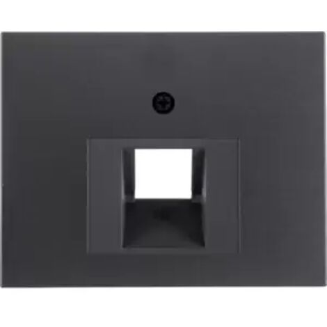 Abdeckung für Telefon-/Netzwerksteckdose der Serie „Berker K1“ IP20 5,5x7x1,6cm Farbe polarweiß