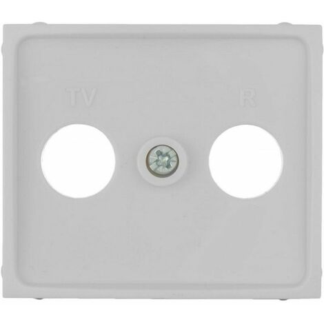 Abdeckung für TV/R-Signalsteckdose, Farbe Weiß, Europa Solera-Serie ERP47TLV
