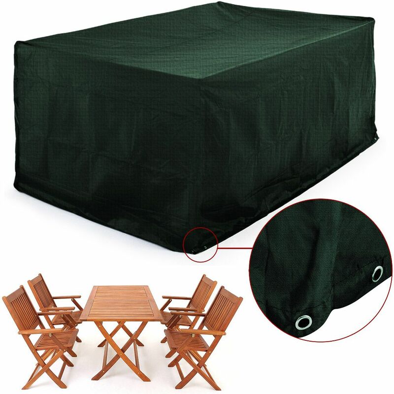 Abdeckung Sitzgruppe 122x112x98cm Wetterfest Schutzhulle Pe Tisch Stuhl Garten Gartenmobel Plane 101934