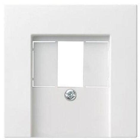 Abdeckung TAE Stereo USB GIRA Reinweiß-glänzend
