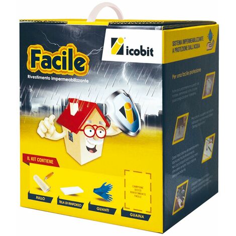 Abdichtungsbeschichtung in einer einfachen wässrigen Emulsion im Icobit -Kit