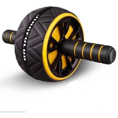 Abdominal training wheel yellow