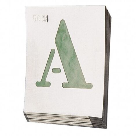 ABECEDARIO ALUMINIO PARA ROTULAR 50MM.