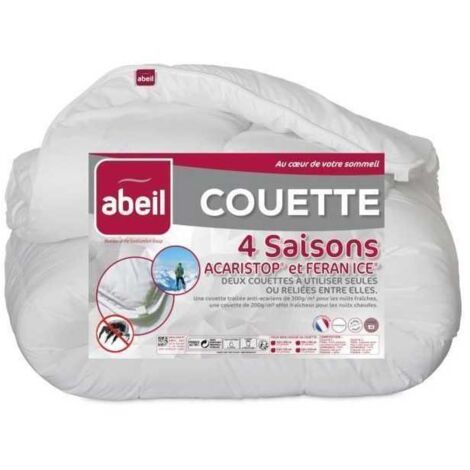 ABEIL Couette 4 Saisons ANTI-ACARIENS 140x200cm