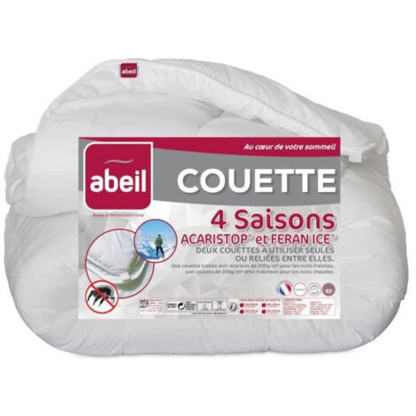 ABEIL Couette 4 Saisons ANTI-ACARIENS 220x240cm