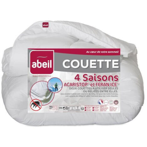 ABEIL Couette 4 Saisons ANTI-ACARIENS 220x240cm