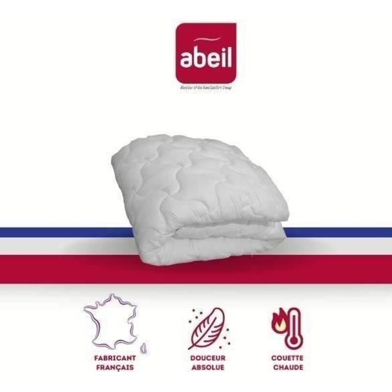 Abeil - Couette chaude Douceur Absolue 200x200 cm blanc