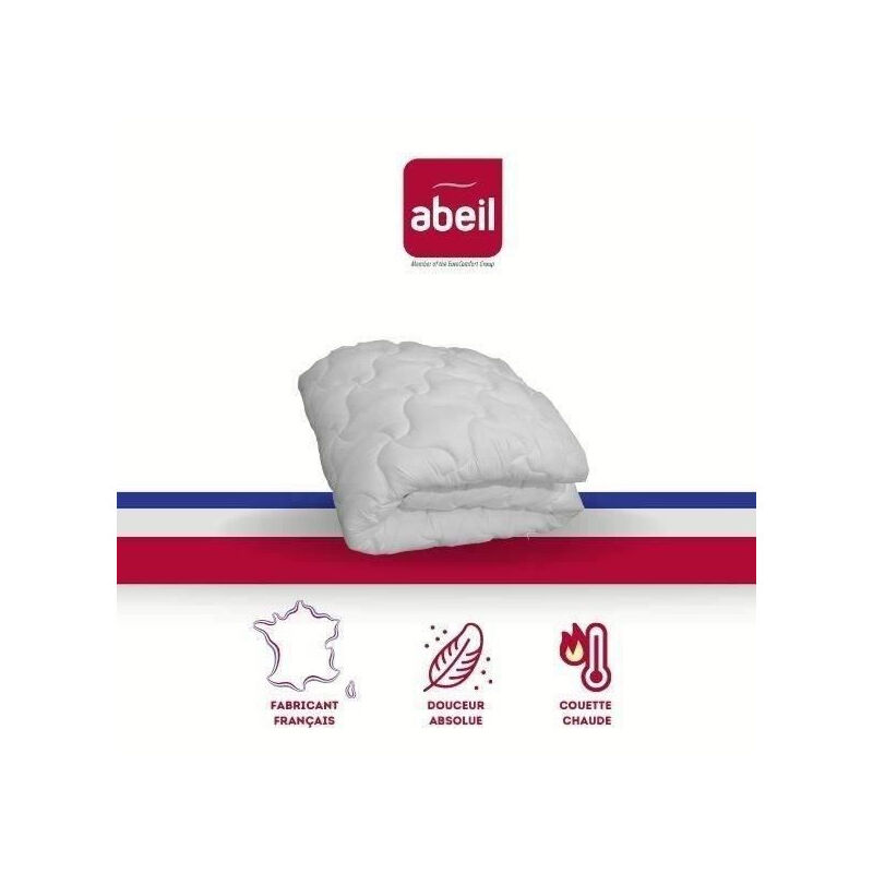 Abeil - Couette chaude Douceur Absolue 200x200 cm blanc