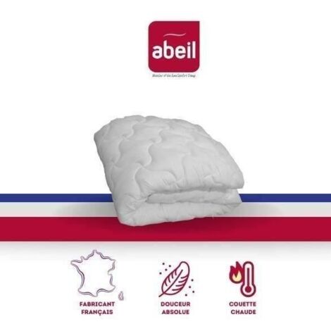 ABEIL Couette chaude Douceur Absolue 220x240 cm blanc