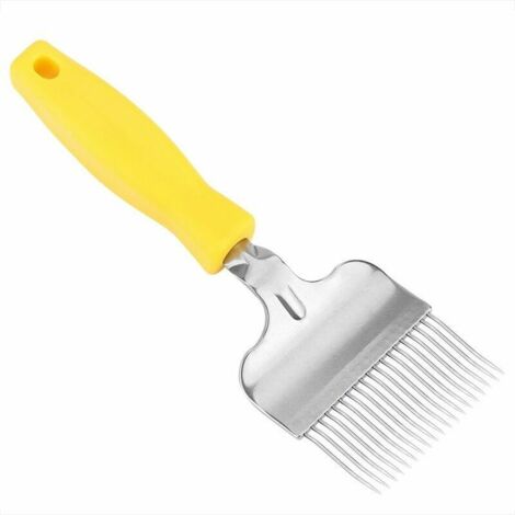 Abeille Fourche à Désoperculer en Acier Inoxydable pour Cadre de Ruche Apiculture Miel Peigne Débouchage Accessoires d'apiculture,
