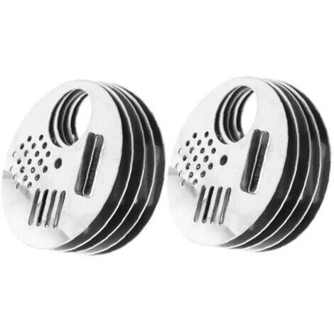 Abeille porte de la boîte Bee Hive Porte d'entrée du disque porte Ruche équipement Vent Bee Nest porte outil Apiculture en acier inoxydable Argent 10PCS