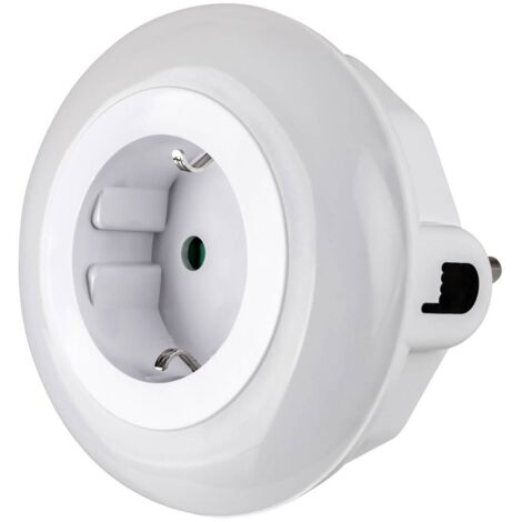 ABEL, INDOOR WHITE PLASTIC NIGHTLIGHT, 0,54W, WITH SHADE: 5L