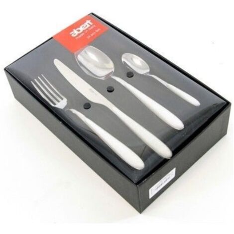 Abert Servizio Posate 24pz BIANCO/INOX RN91921N24