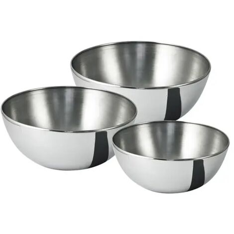 Abert Set 3 Ciotole Inox Daily Plus 15-20-23cm