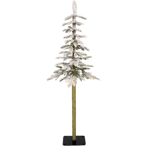 Abete alpino innevato 36x150 cm verde/bianco