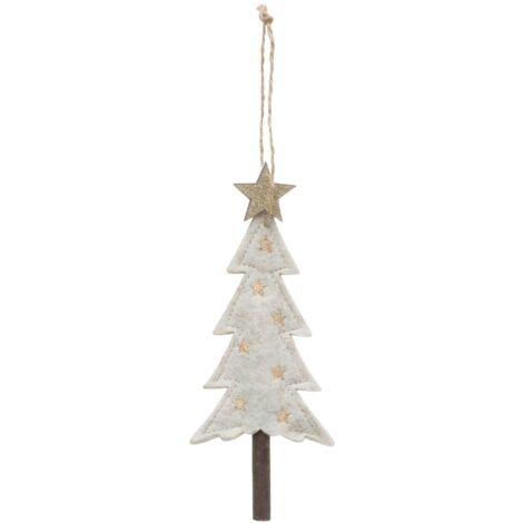 Abete beige in feltro 17 cm - Atmosphera créateur d'intérieur
